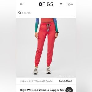Figs Zamora Jogger Pants Size Small Hibiscus Pride